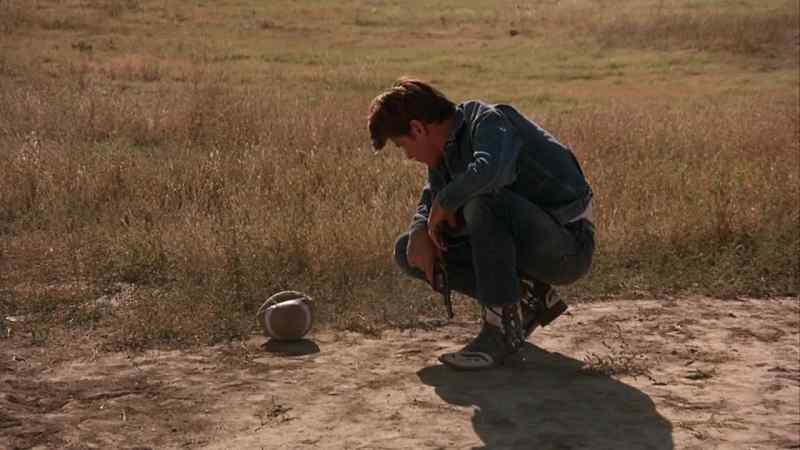 Before we left, he shot a football that he considered excess baggage