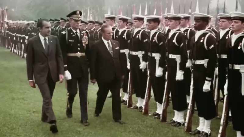 Behind closed doors he threatened Nixon, saying he could leak, and I quote