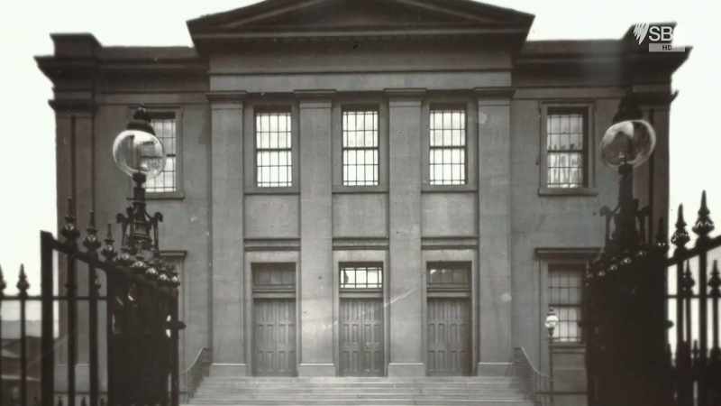 Behind this imposing church in Anderston was a graveyard