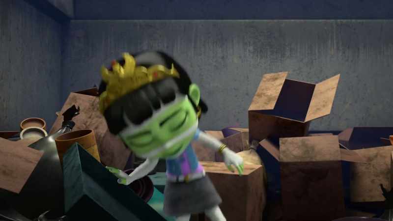 Being stuck in the trash