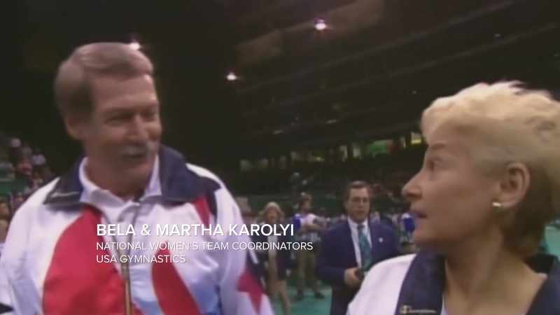 Bela and Martha Karolyi, husband and wife