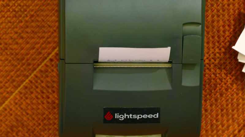 [bell chimes] - [computer] Ticket printing