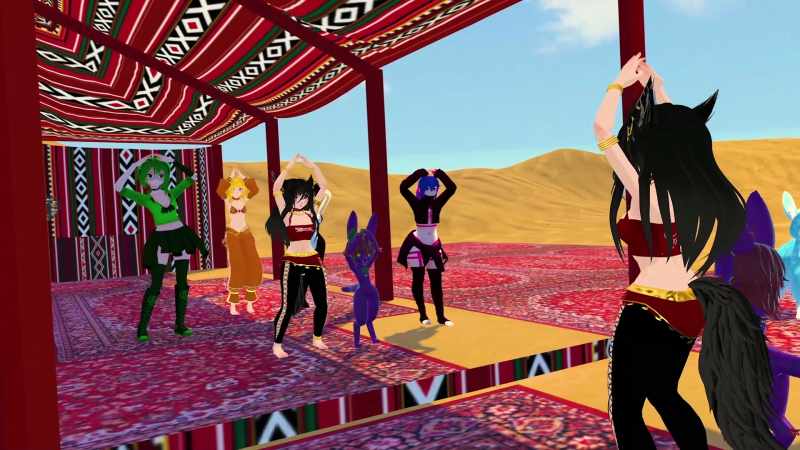 Belly dancing in VR is pretty easy