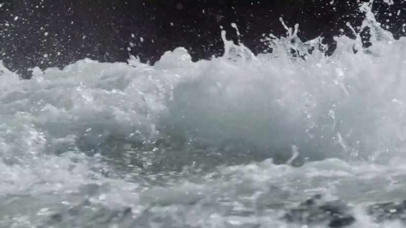 Beneath the raging rapids