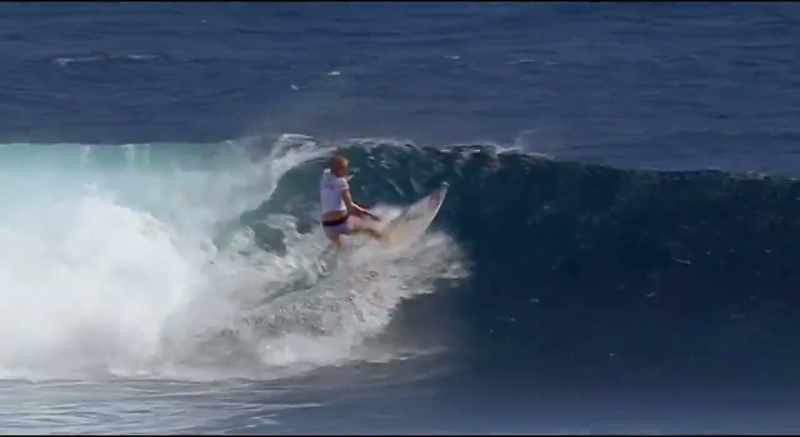 Bethany Hamilton up at the moment