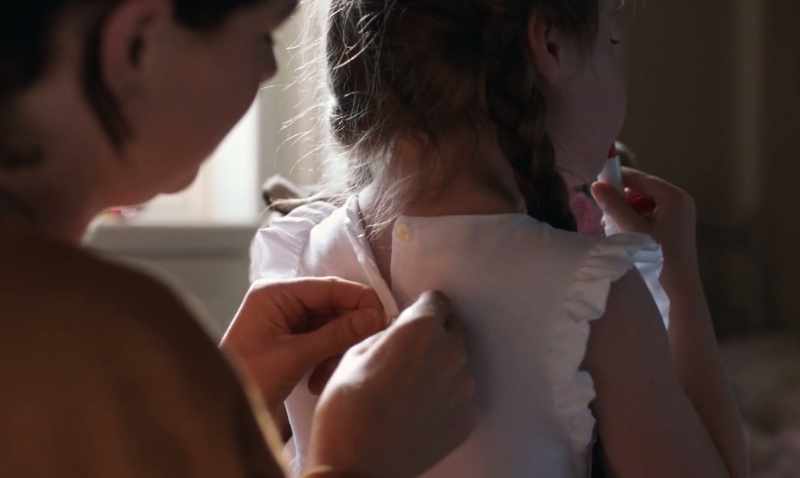 Bianca? Do you want me to help you do your buttons up in the back?