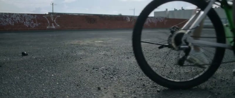 (bike tyres skidding)
