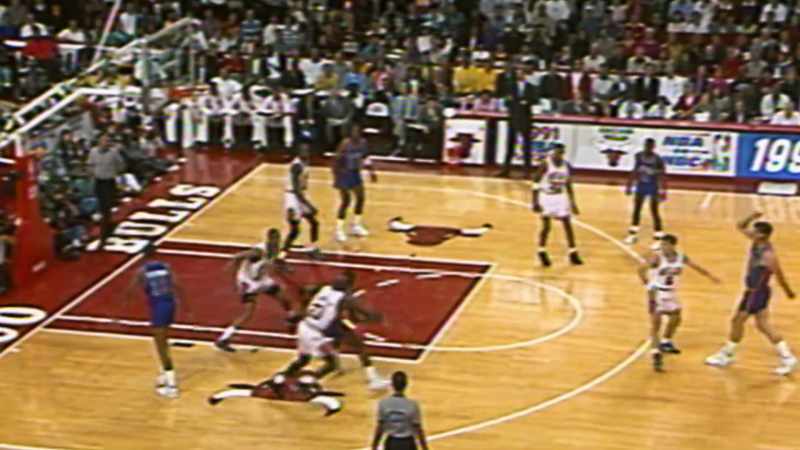 Bill Laimbeer. Jordan with the steal