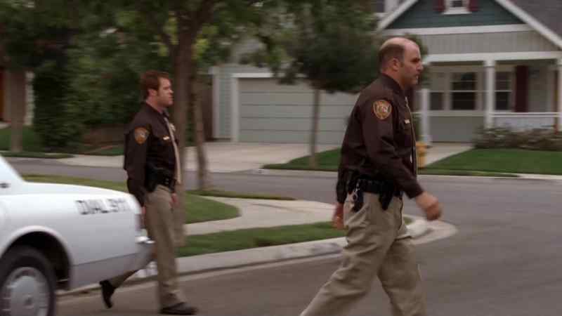 BILL, THERE'S A COP CAR AT BARB'S HOUSE