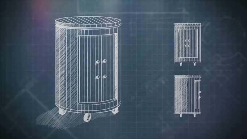 Billy's chosen an Art Deco-style cylinder