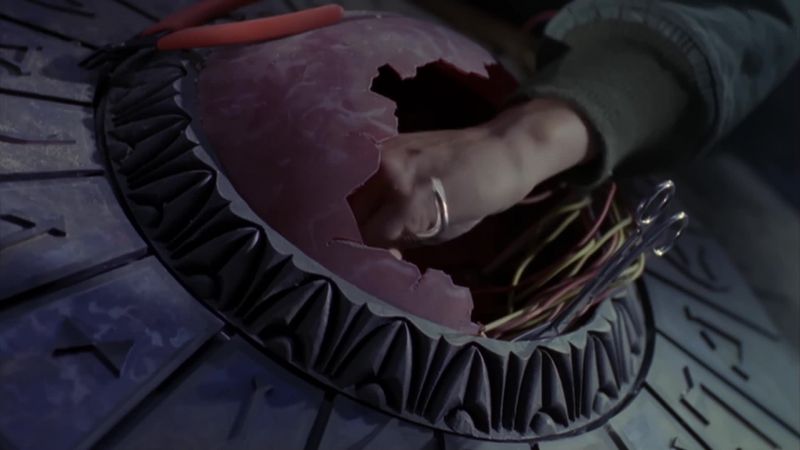 Bingo. Goa'uld larva