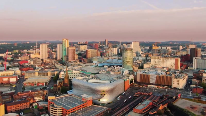 Birmingham in the UK. January 2022