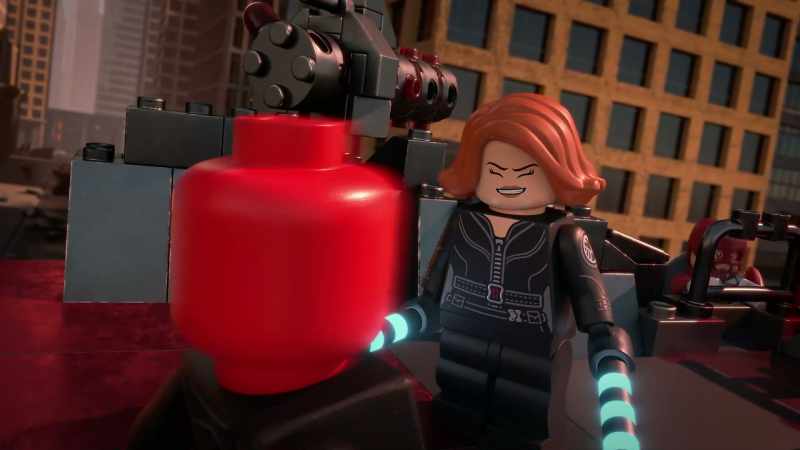 [Black Widow grunts] - [grunts]