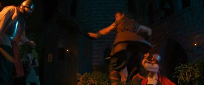 [Blade whistling]