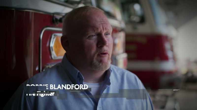 Blandford: AS WE WERE RESPONDING, WE COULD SEE THE FLAMES