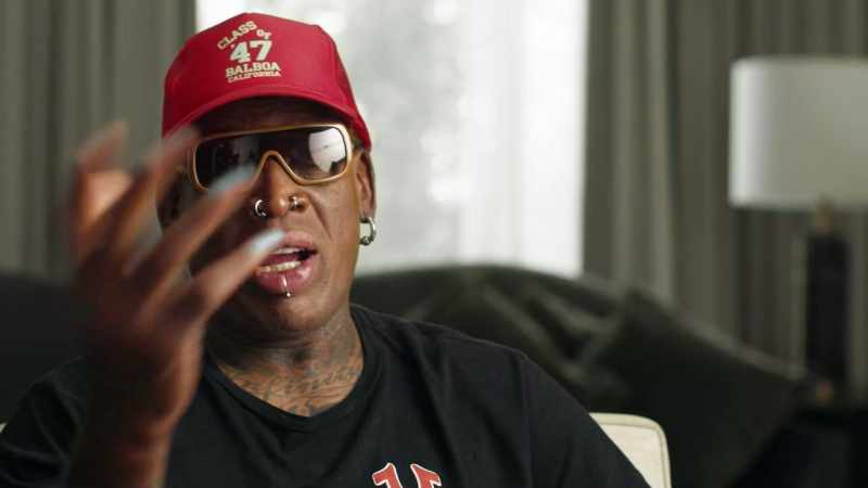 blocked by Dennis Rodman