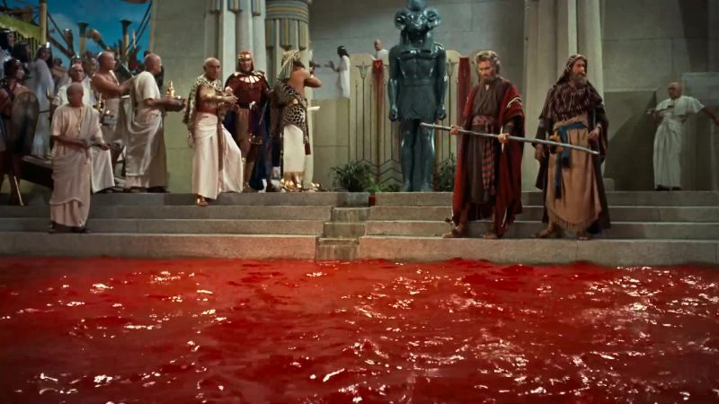Blood flows from the god!