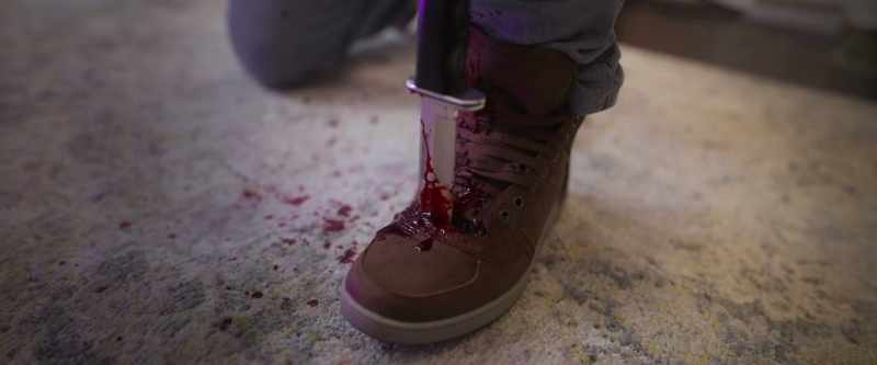 (blood gushing)