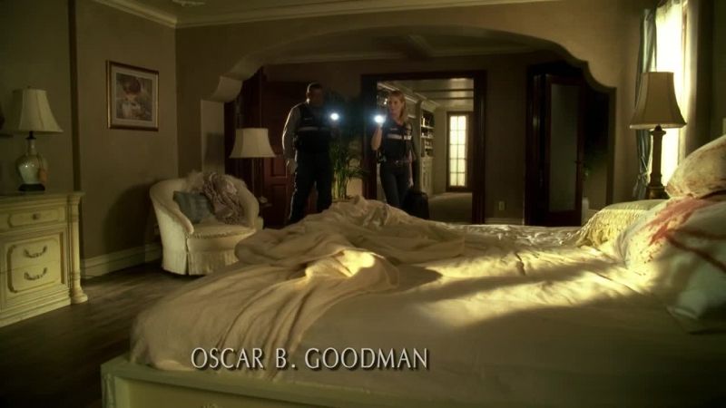 Blood on the bed