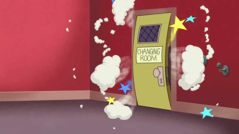 [blows landing]