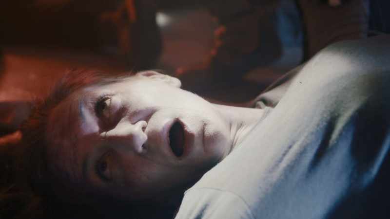 Blue skin, bloodshot eyes, burst capillaries