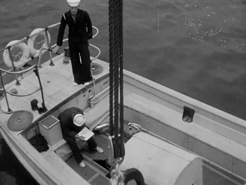[boat engine revving]