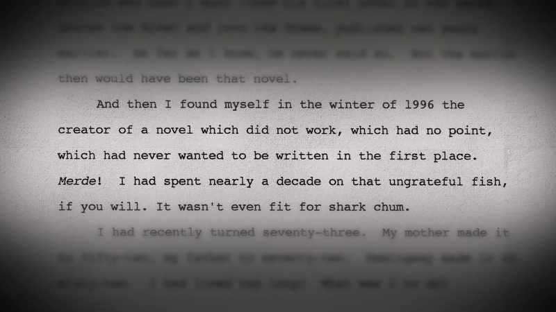 [Bob Weide] And when he finally sat down and wrote