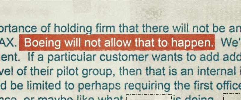 Boeing had promised