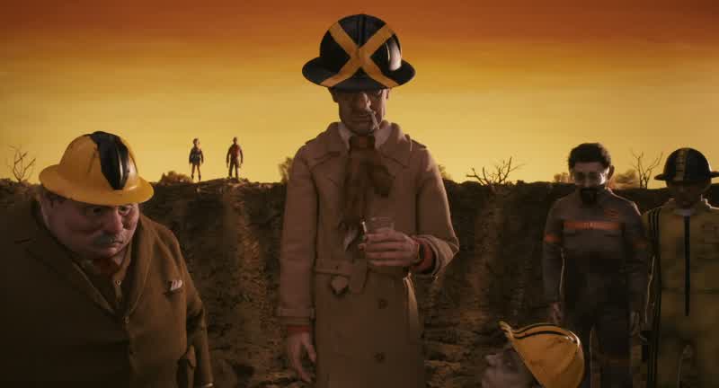 Boggis how many men work on your farm35 Bunce36 l've got 37That Carry the zero divide by twoThat's 1 08 all togetherPetey drop everything and assemble all 1 08 membersof our three combined work