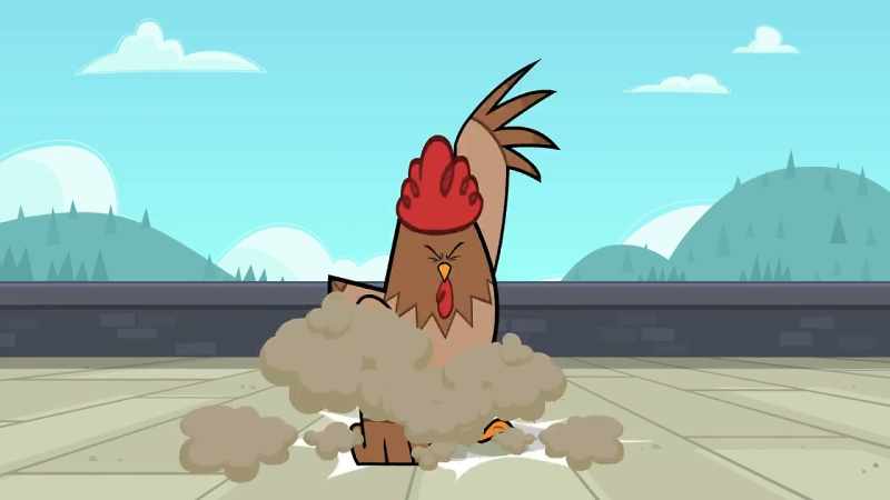 (Boings!) (Clucks)