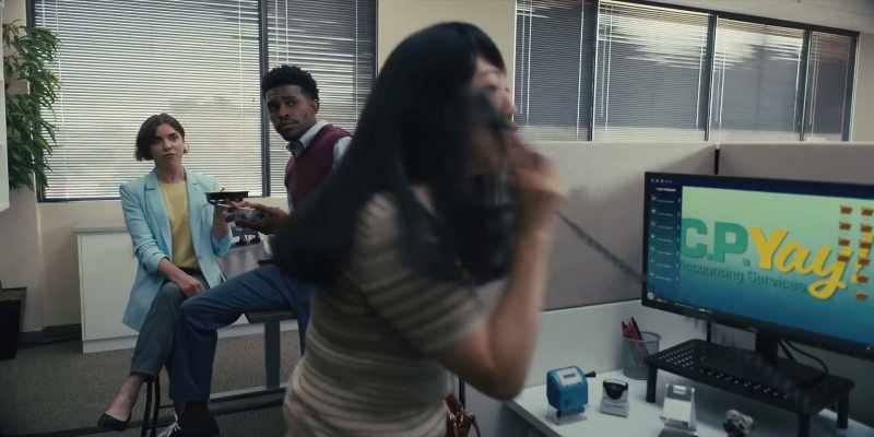 Book it, Mercedes! - [telephone clatters]