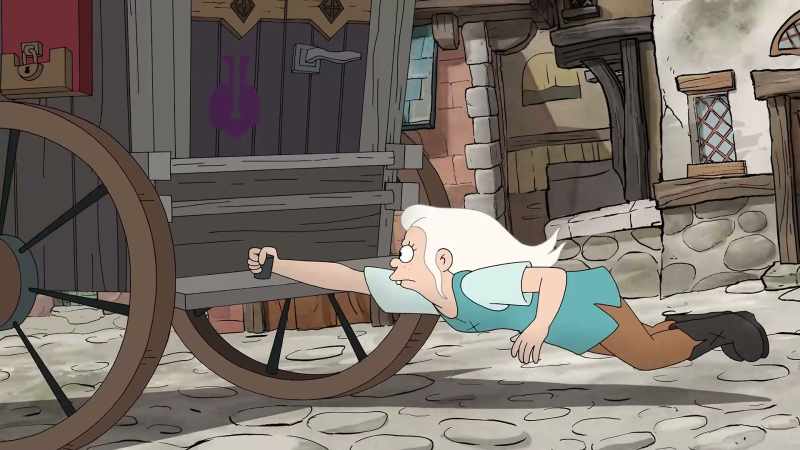 [boots scraping]