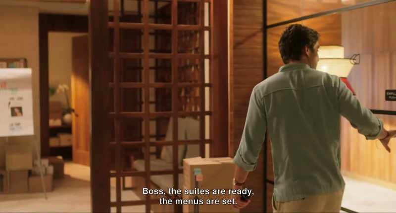 Boss, the suites are ready, the menus are set