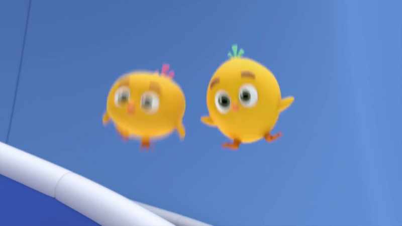 [Both cheeping and chirping]