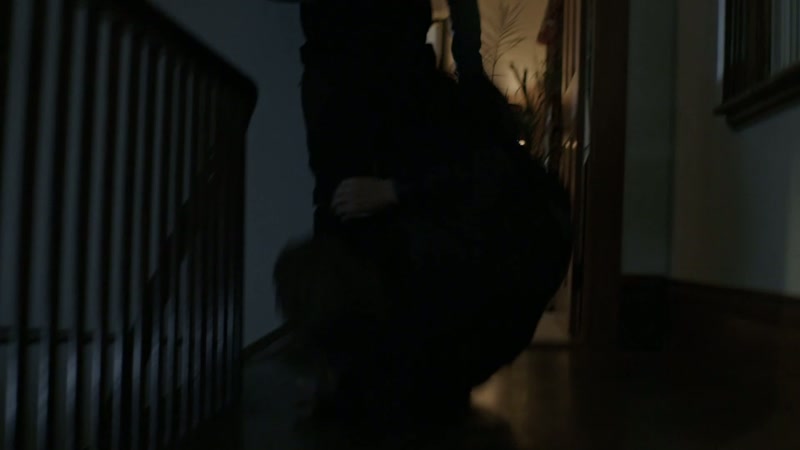 [both grunting]