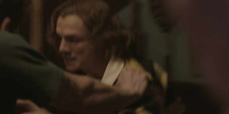 [both grunting]