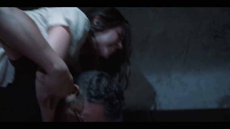 [both grunting]