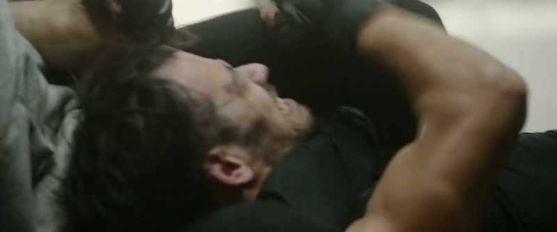 [both grunting]