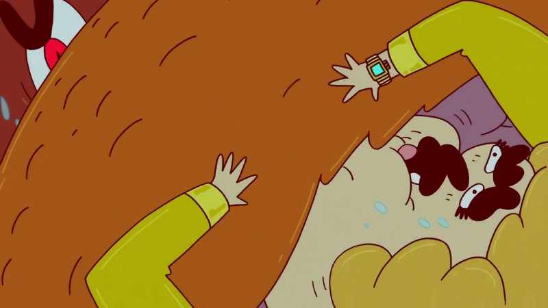 [both grunting]