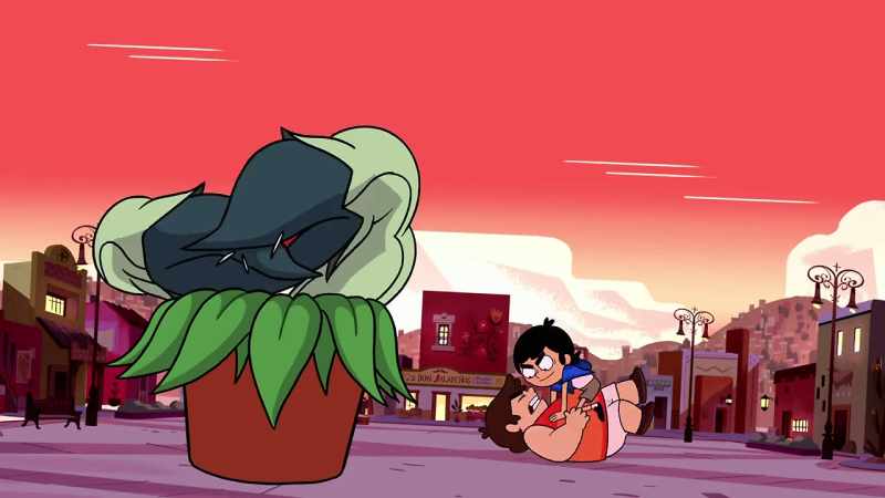[ Both grunting ]