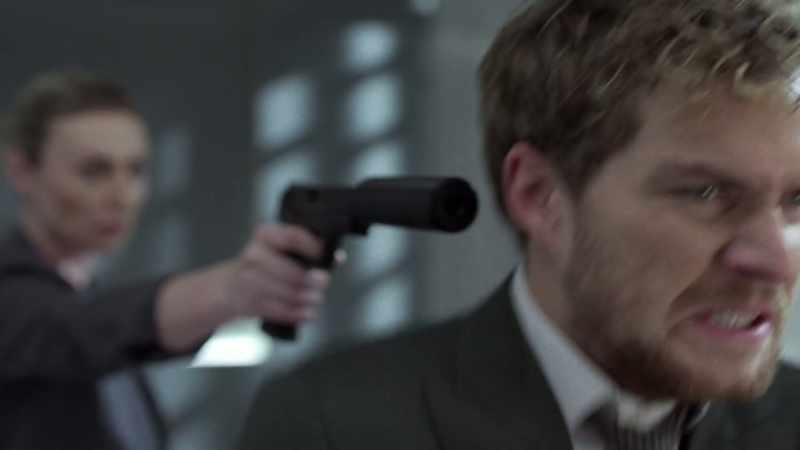 [both grunting]