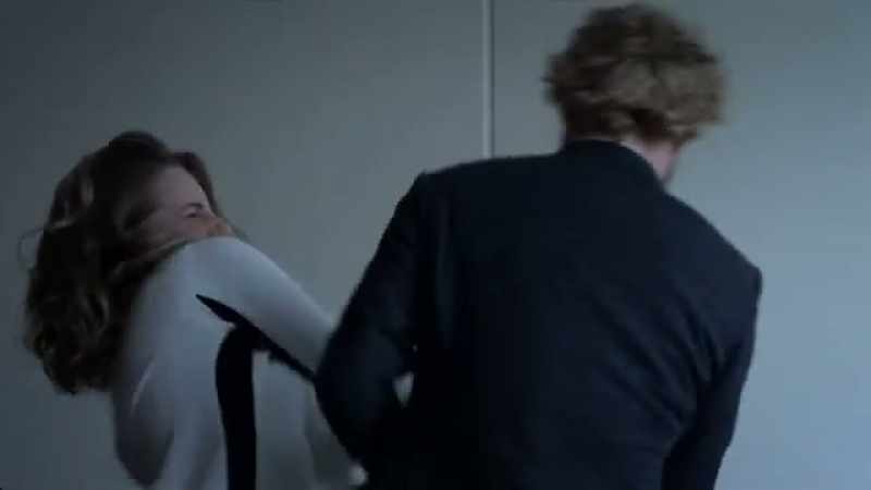 [both grunting]