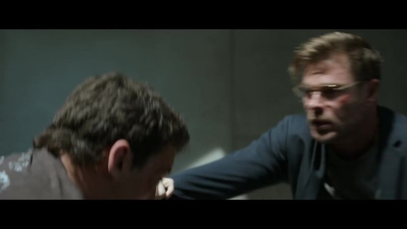 [both grunting]