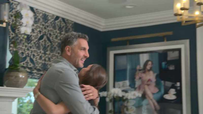 [both laugh] -[kisses]
