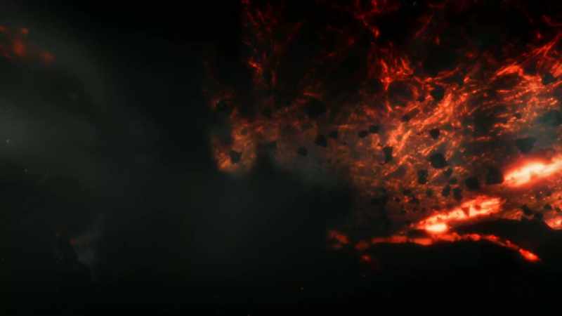 Both planets became molten on impact