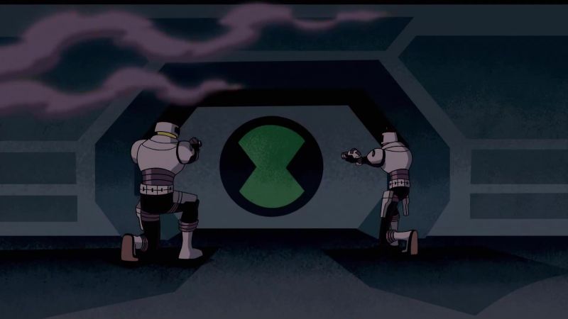 [ BOTH SHOUT ] [ METAL PINGS ]