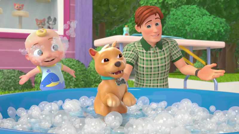 [both] ♪ We have a puppy ♪