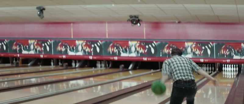 [bowling ball rolling]
