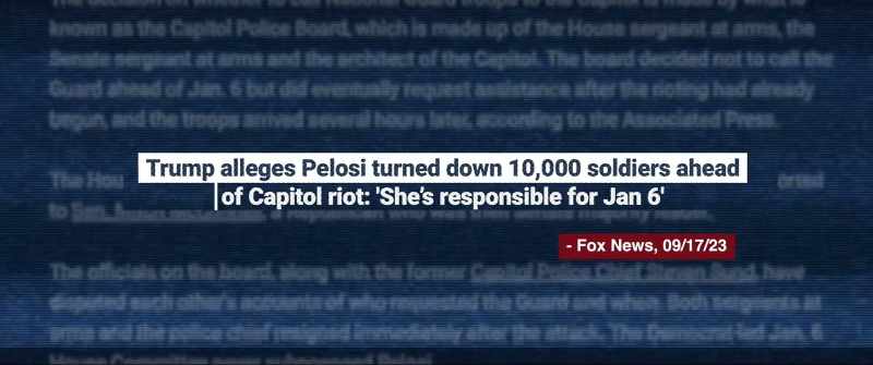 Bowser and Pelosi rejected trump authorization
