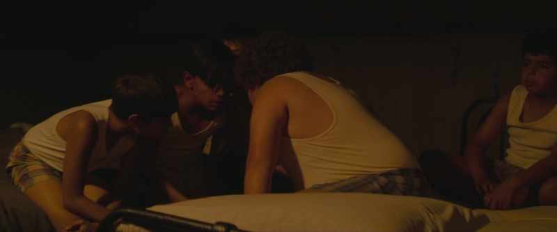 [boys chattering and giggling]